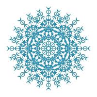 icono de símbolo de encaje de círculo redondo de mandala. plantilla de mandala oriental abstracta. icono de elemento elegante patrón arabesco estilo yoga vector