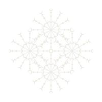 Mandala Round Circle Lace Symbol Icon. Abstract Oriental Mandala Template. Yoga Style Arabesque Pattern Elegant Element Icon vector