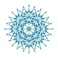 Mandala Round Circle Lace Symbol Icon. Abstract Oriental Mandala Template. Yoga Style Arabesque Pattern Elegant Element Icon vector