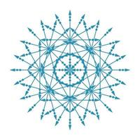 Mandala Round Circle Lace Symbol Icon. Abstract Oriental Mandala Template. Yoga Style Arabesque Pattern Elegant Element Icon vector