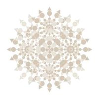 icono de símbolo de encaje de círculo redondo de mandala. plantilla de mandala oriental abstracta. icono de elemento elegante patrón arabesco estilo yoga vector