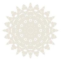 Mandala Round Circle Lace Symbol Icon. Abstract Oriental Mandala Template. Yoga Style Arabesque Pattern Elegant Element Icon vector