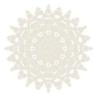 Mandala Round Circle Lace Symbol Icon. Abstract Oriental Mandala Template. Yoga Style Arabesque Pattern Elegant Element Icon vector