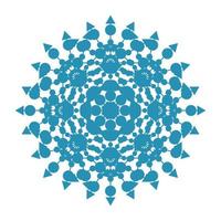 icono de símbolo de encaje de círculo redondo de mandala. plantilla de mandala oriental abstracta. icono de elemento elegante patrón arabesco estilo yoga vector