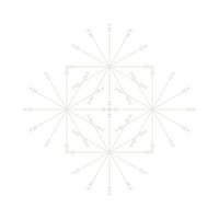 Mandala Round Circle Lace Symbol Icon. Abstract Oriental Mandala Template. Yoga Style Arabesque Pattern Elegant Element Icon vector