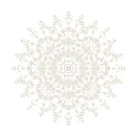 icono de símbolo de encaje de círculo redondo de mandala. plantilla de mandala oriental abstracta. icono de elemento elegante patrón arabesco estilo yoga vector