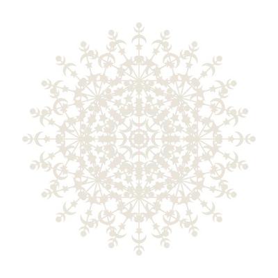 Mandala Round Circle Lace Symbol Icon. Abstract Oriental Mandala Template. Yoga Style Arabesque Pattern Elegant Element Icon