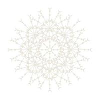 Mandala Round Circle Lace Symbol Icon. Abstract Oriental Mandala Template. Yoga Style Arabesque Pattern Elegant Element Icon vector