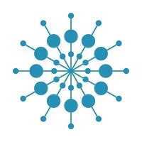 Mandala Round Circle Lace Symbol Icon. Abstract Oriental Mandala Template. Yoga Style Arabesque Pattern Elegant Element Icon vector