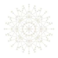 Mandala Round Circle Lace Symbol Icon. Abstract Oriental Mandala Template. Yoga Style Arabesque Pattern Elegant Element Icon vector