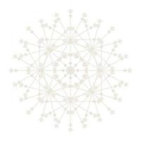 icono de símbolo de encaje de círculo redondo de mandala. plantilla de mandala oriental abstracta. icono de elemento elegante patrón arabesco estilo yoga vector