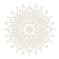 Mandala Round Circle Lace Symbol Icon. Abstract Oriental Mandala Template. Yoga Style Arabesque Pattern Elegant Element Icon vector