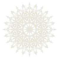 icono de símbolo de encaje de círculo redondo de mandala. plantilla de mandala oriental abstracta. icono de elemento elegante patrón arabesco estilo yoga vector