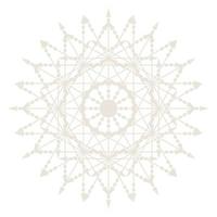 Mandala Round Circle Lace Symbol Icon. Abstract Oriental Mandala Template. Yoga Style Arabesque Pattern Elegant Element Icon vector
