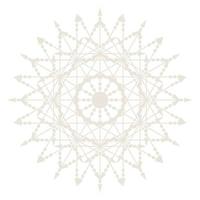 icono de símbolo de encaje de círculo redondo de mandala. plantilla de mandala oriental abstracta. icono de elemento elegante patrón arabesco estilo yoga vector