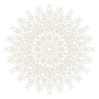 icono de símbolo de encaje de círculo redondo de mandala. plantilla de mandala oriental abstracta. icono de elemento elegante patrón arabesco estilo yoga vector