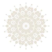 icono de símbolo de encaje de círculo redondo de mandala. plantilla de mandala oriental abstracta. icono de elemento elegante patrón arabesco estilo yoga vector