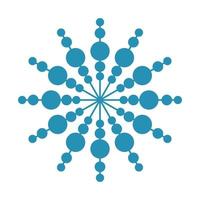 Mandala Round Circle Lace Symbol Icon. Abstract Oriental Mandala Template. Yoga Style Arabesque Pattern Elegant Element Icon vector
