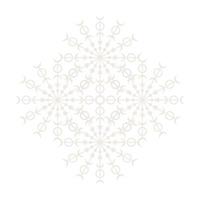 Mandala Round Circle Lace Symbol Icon. Abstract Oriental Mandala Template. Yoga Style Arabesque Pattern Elegant Element Icon vector