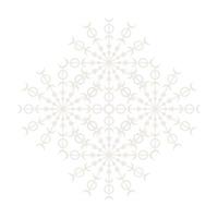 icono de símbolo de encaje de círculo redondo de mandala. plantilla de mandala oriental abstracta. icono de elemento elegante patrón arabesco estilo yoga vector