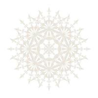 Mandala Round Circle Lace Symbol Icon. Abstract Oriental Mandala Template. Yoga Style Arabesque Pattern Elegant Element Icon vector