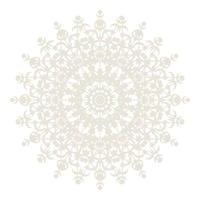 Mandala Round Circle Lace Symbol Icon. Abstract Oriental Mandala Template. Yoga Style Arabesque Pattern Elegant Element Icon vector