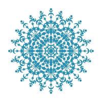 icono de símbolo de encaje de círculo redondo de mandala. plantilla de mandala oriental abstracta. icono de elemento elegante patrón arabesco estilo yoga vector