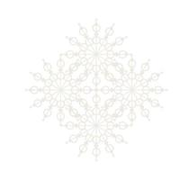 Mandala Round Circle Lace Symbol Icon. Abstract Oriental Mandala Template. Yoga Style Arabesque Pattern Elegant Element Icon vector