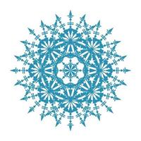 Mandala Round Circle Lace Symbol Icon. Abstract Oriental Mandala Template. Yoga Style Arabesque Pattern Elegant Element Icon vector