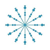 Mandala Round Circle Lace Symbol Icon. Abstract Oriental Mandala Template. Yoga Style Arabesque Pattern Elegant Element Icon vector