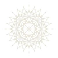 Mandala Round Circle Lace Symbol Icon. Abstract Oriental Mandala Template. Yoga Style Arabesque Pattern Elegant Element Icon vector
