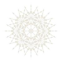 Mandala Round Circle Lace Symbol Icon. Abstract Oriental Mandala Template. Yoga Style Arabesque Pattern Elegant Element Icon vector