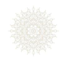 icono de símbolo de encaje de círculo redondo de mandala. plantilla de mandala oriental abstracta. icono de elemento elegante patrón arabesco estilo yoga vector