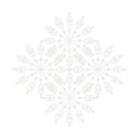 icono de símbolo de encaje de círculo redondo de mandala. plantilla de mandala oriental abstracta. icono de elemento elegante patrón arabesco estilo yoga vector