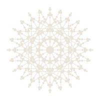 icono de símbolo de encaje de círculo redondo de mandala. plantilla de mandala oriental abstracta. icono de elemento elegante patrón arabesco estilo yoga vector