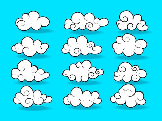 Free cloud - Vector Art