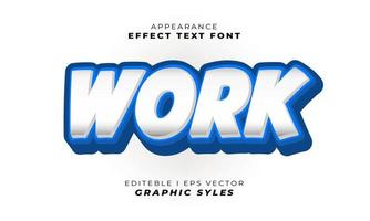 Replaceable and easy-to-use font writing effects vector