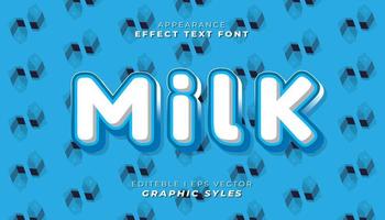 text effect font 3D color. vector