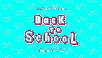 text effect font 3D color. vector