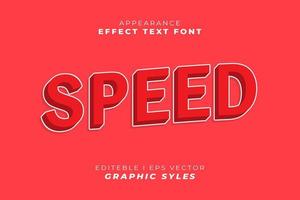 text effect font 3D color. vector
