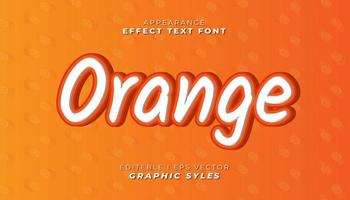 text effect font 3D color. vector