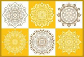 mandala vector diseño ornamental de lujo