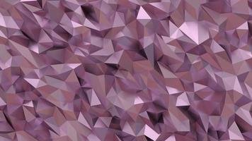 Low Polygon Animated Background Loop rose gold video