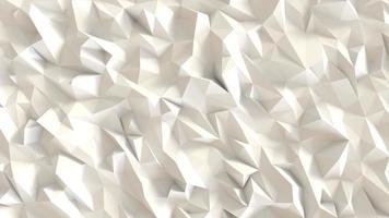 Low Polygon Animated Background Loop pure white