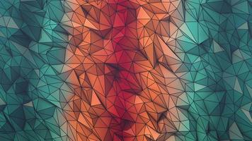 Low Polygon Animated Background Loop with Wireframe earth layers color video