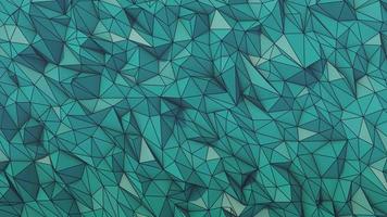 Low Polygon Animated Background Loop with Wireframe sea blue video