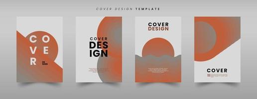 Modern design template concept with blend shape, gradient color, wave and circle, contrast background, minimalist and modern. Suitable for book cover, poster, flyer, prints, etc. vector