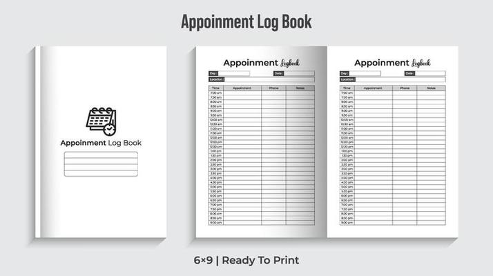 Appointment Log Book. Appointment Note Book. Log Book Planner Pro Download