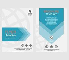 Arrow business layout annual report brochure flyer design template. Triangle leaflet cover presentation abstract background. Geometric banner layout in A4 size. Flat concept vector illustration.