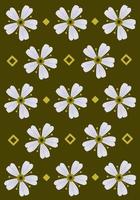 Cerastium snow in summer flowers wallpaper for graphic design and decorative element vector